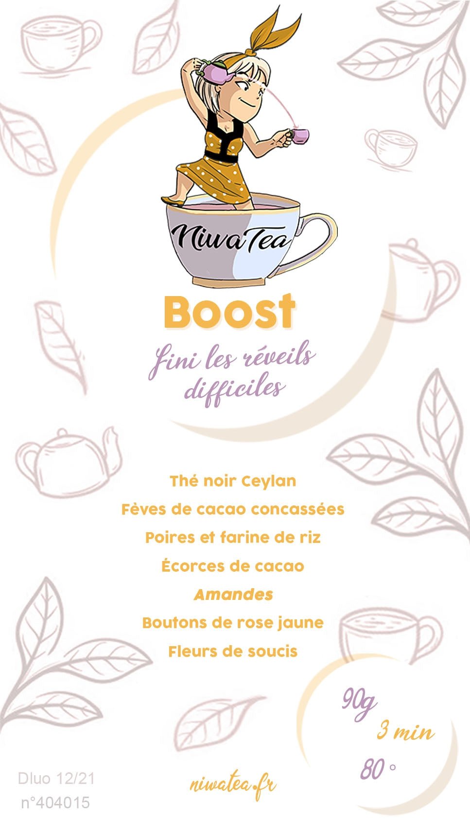 Boost - Niwa Tea - Recette de thé noir - Niwa Tea