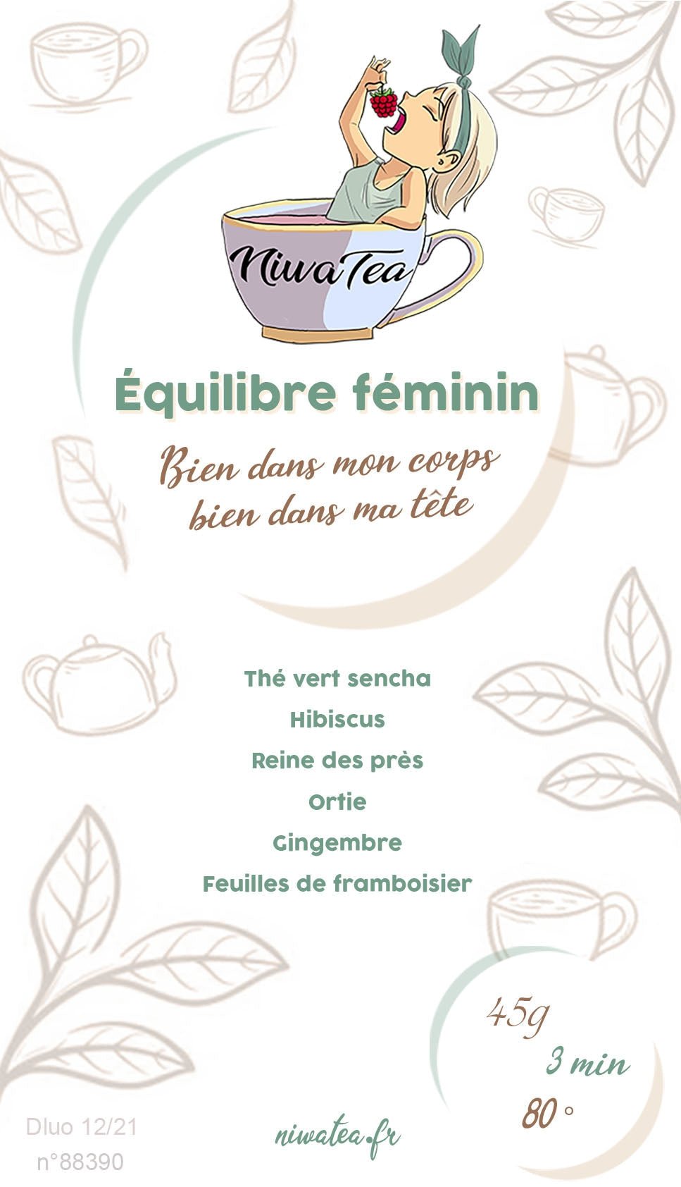 Thé Équilibre féminin - Niwa Tea - Témoignage Cindy - Niwa Tea