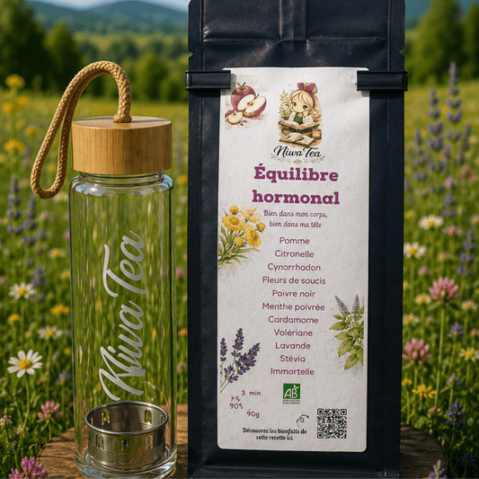 Coffret Thermos en verre - Thé ou infusion - Niwa Tea
