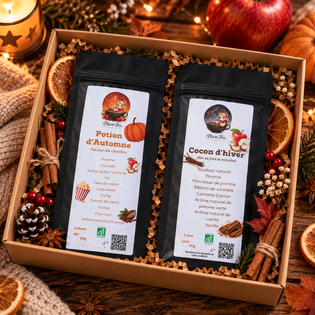 coffret hivernal infusion bio niwa tea