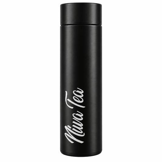 Thermos Isotherme avec Filtre – Noir | Niwa Tea - Niwa Tea