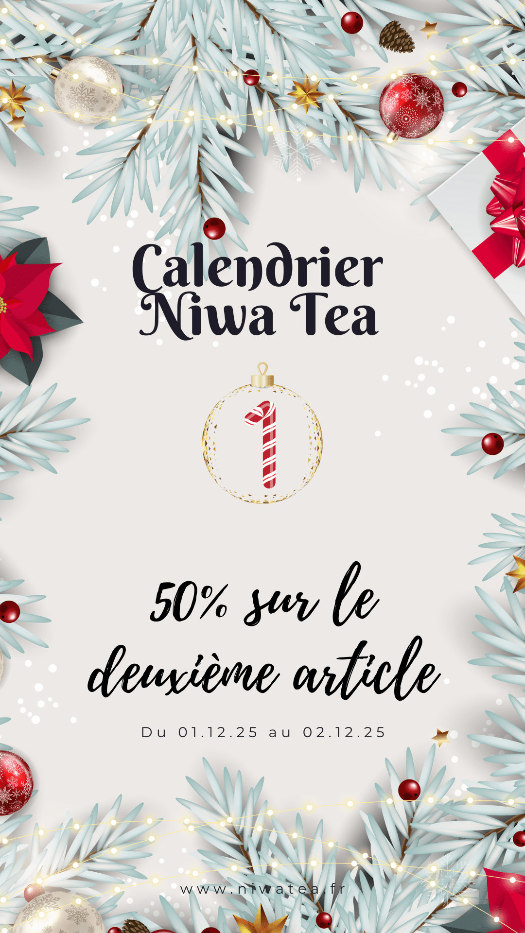 Calendrier de l'Avent des promos - Niwa Tea - Niwa Tea