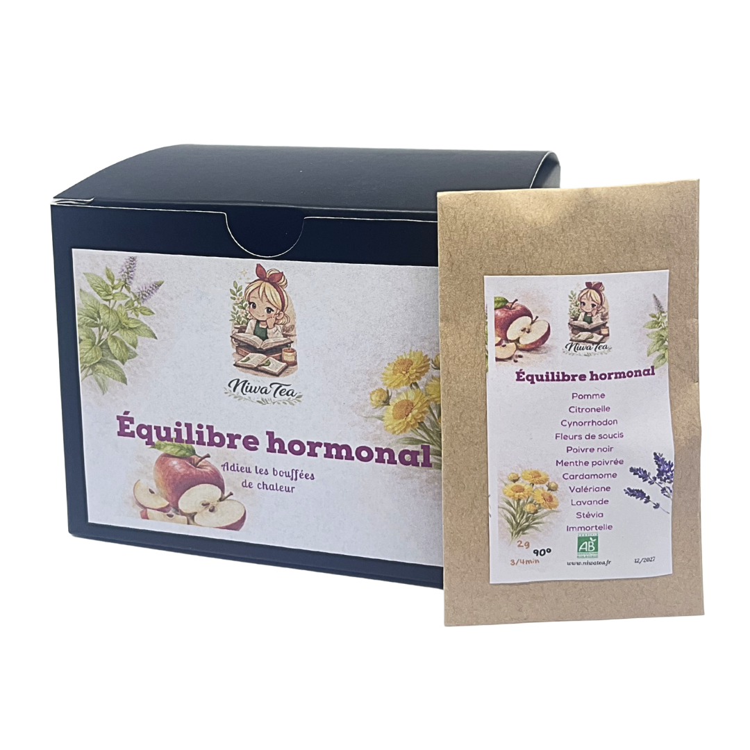 Équilibre Hormonal - Sachets individuels - Infusion Bio - Niwa Tea