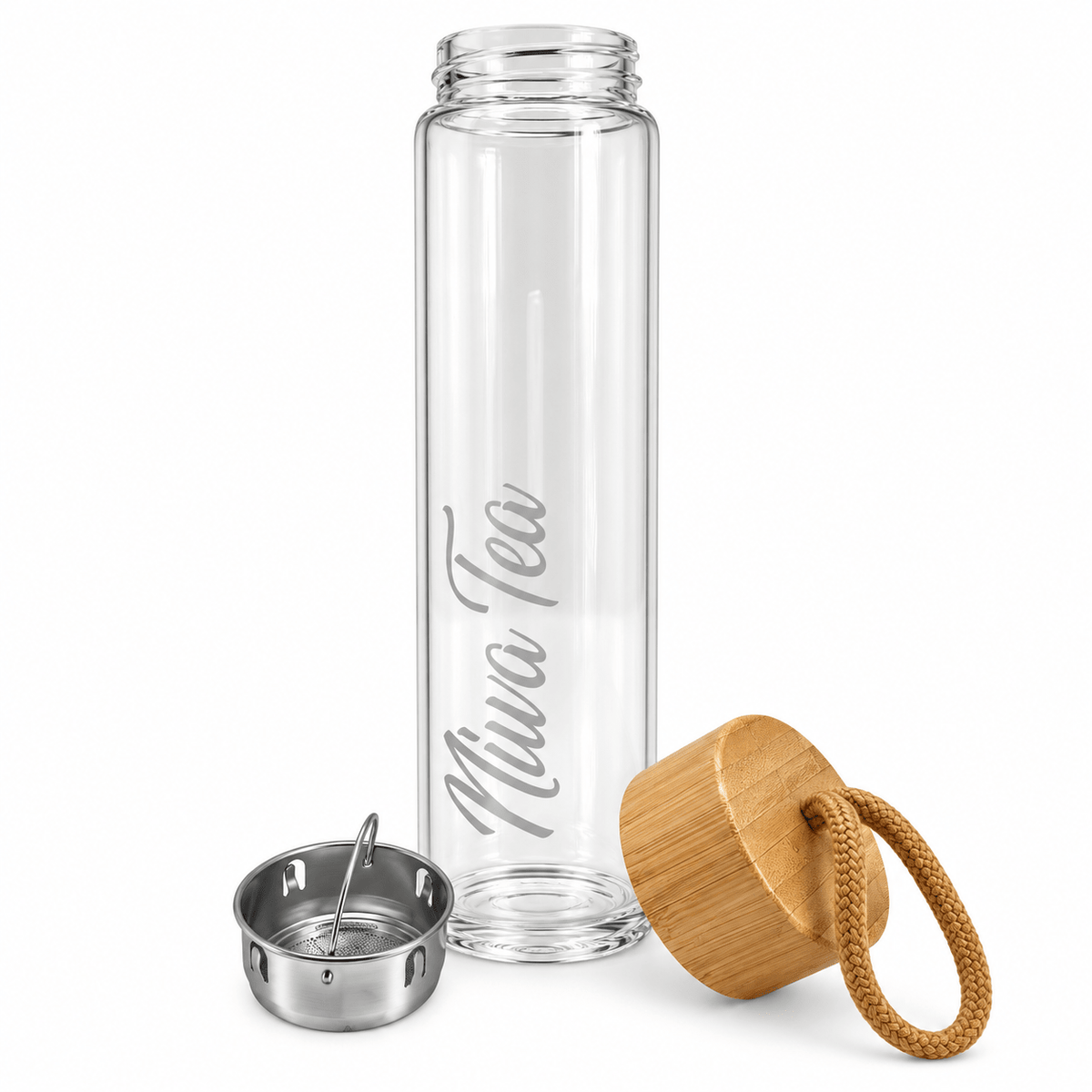 Bouteille Infuseur en Verre 400 ml – Thé & Infusion | Niwa Tea - Niwa Tea