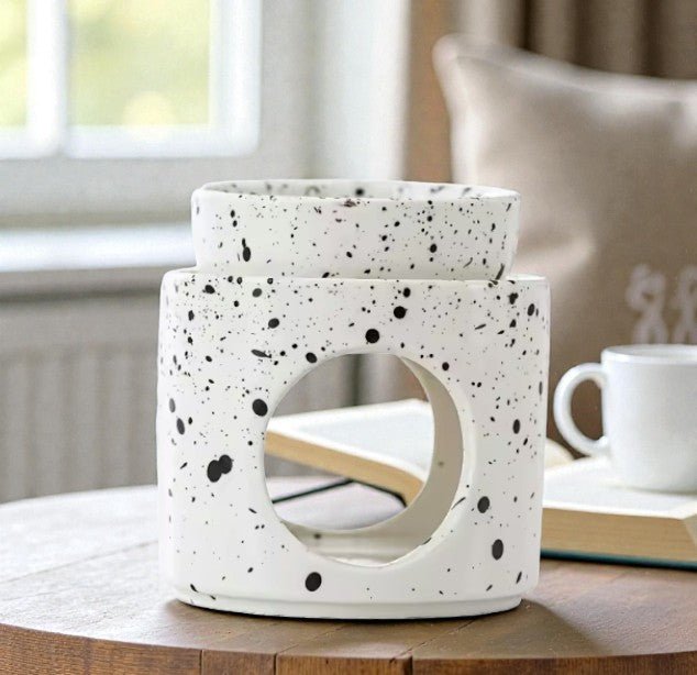 Brûleur en Céramique Blanc Moucheté - Accessoire - Niwa Tea