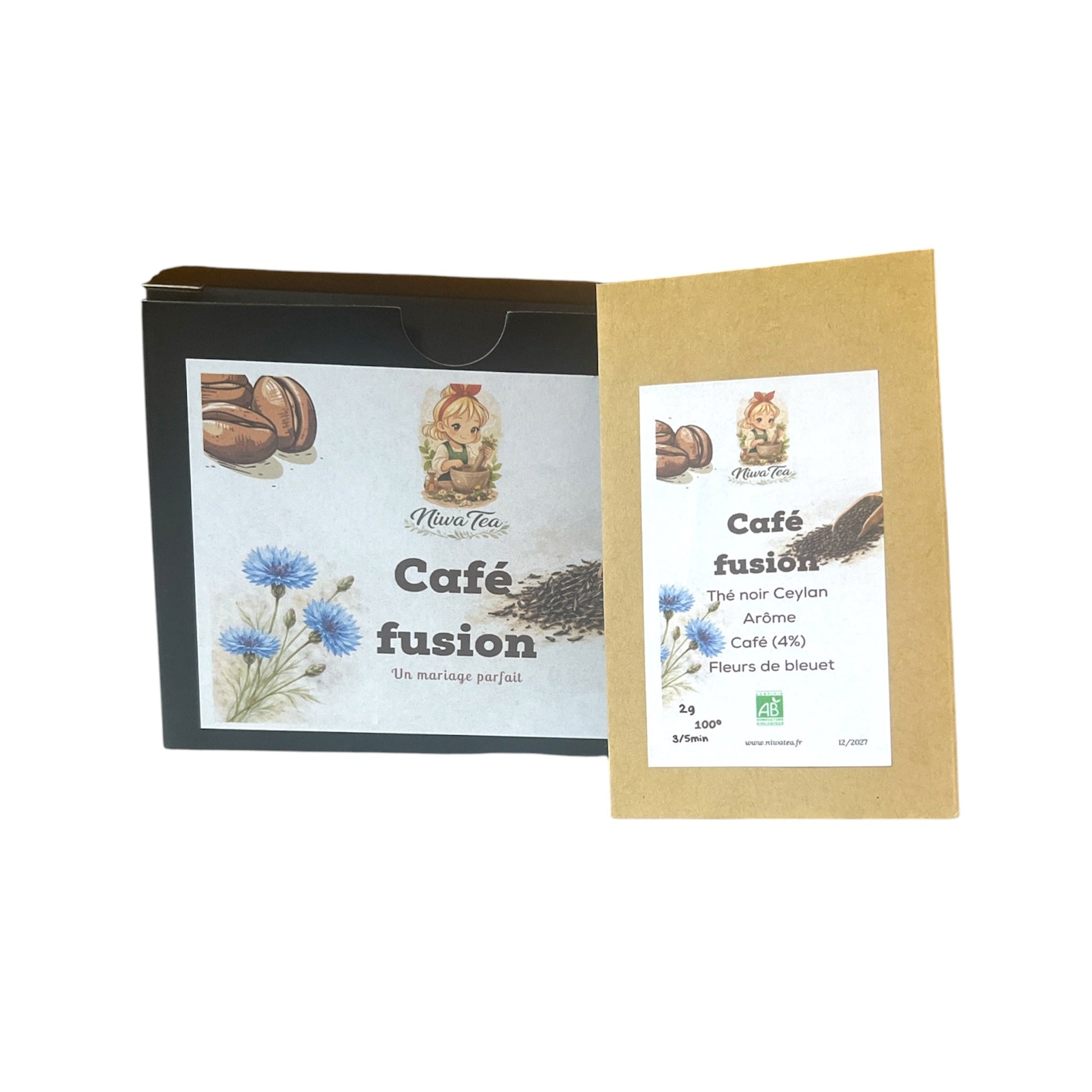 Café fusion - Sachets individuels - thé noir - Niwa Tea