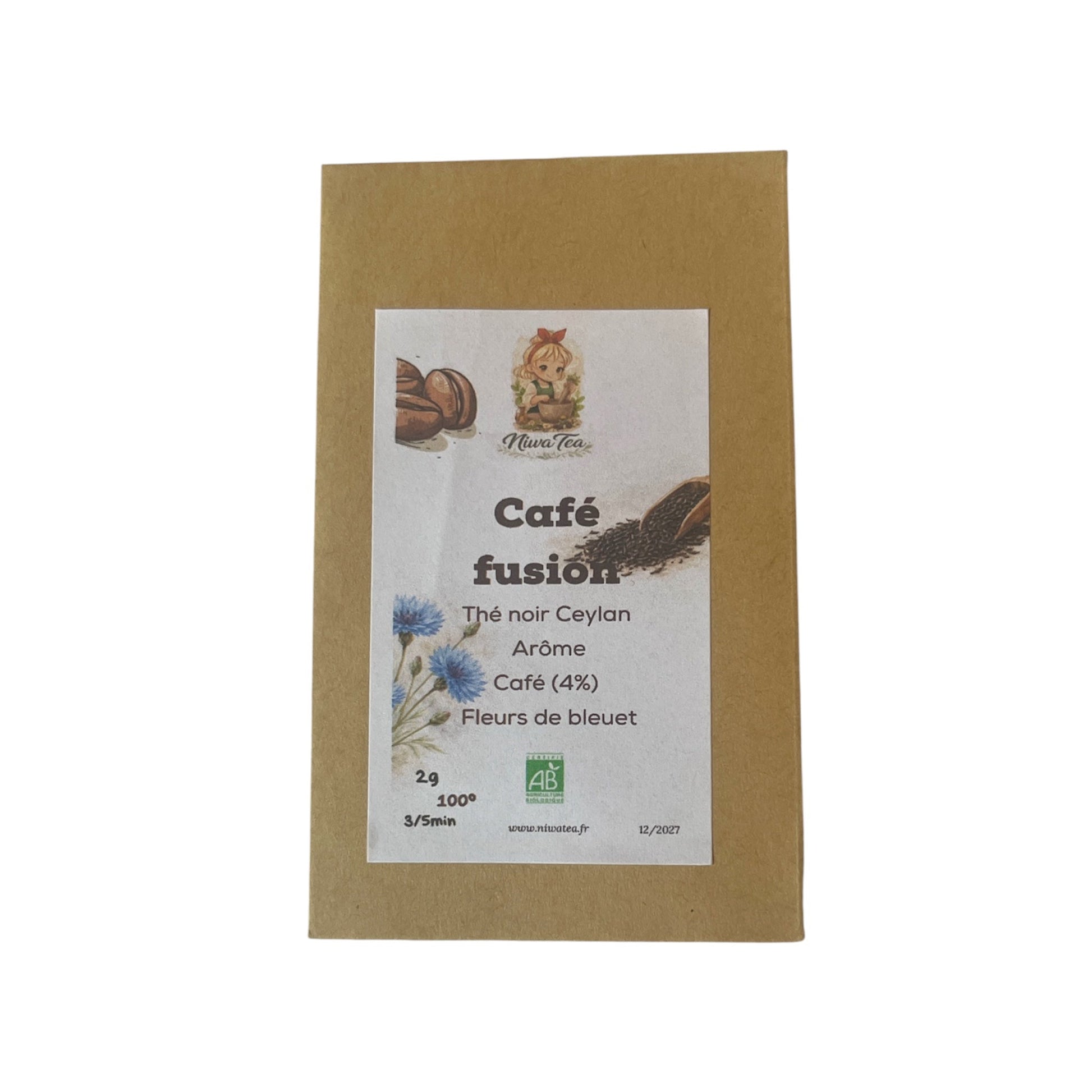 Café fusion - Sachets individuels - thé noir - Niwa Tea