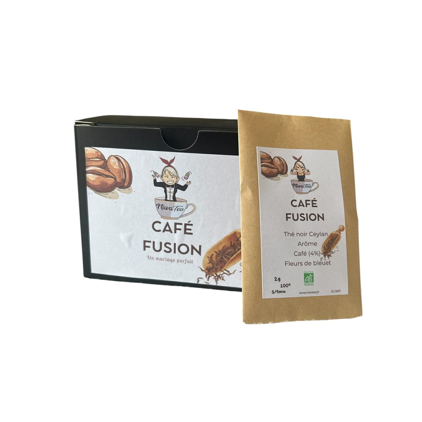 Café fusion - Sachets individuels - thé noir - Niwa Tea