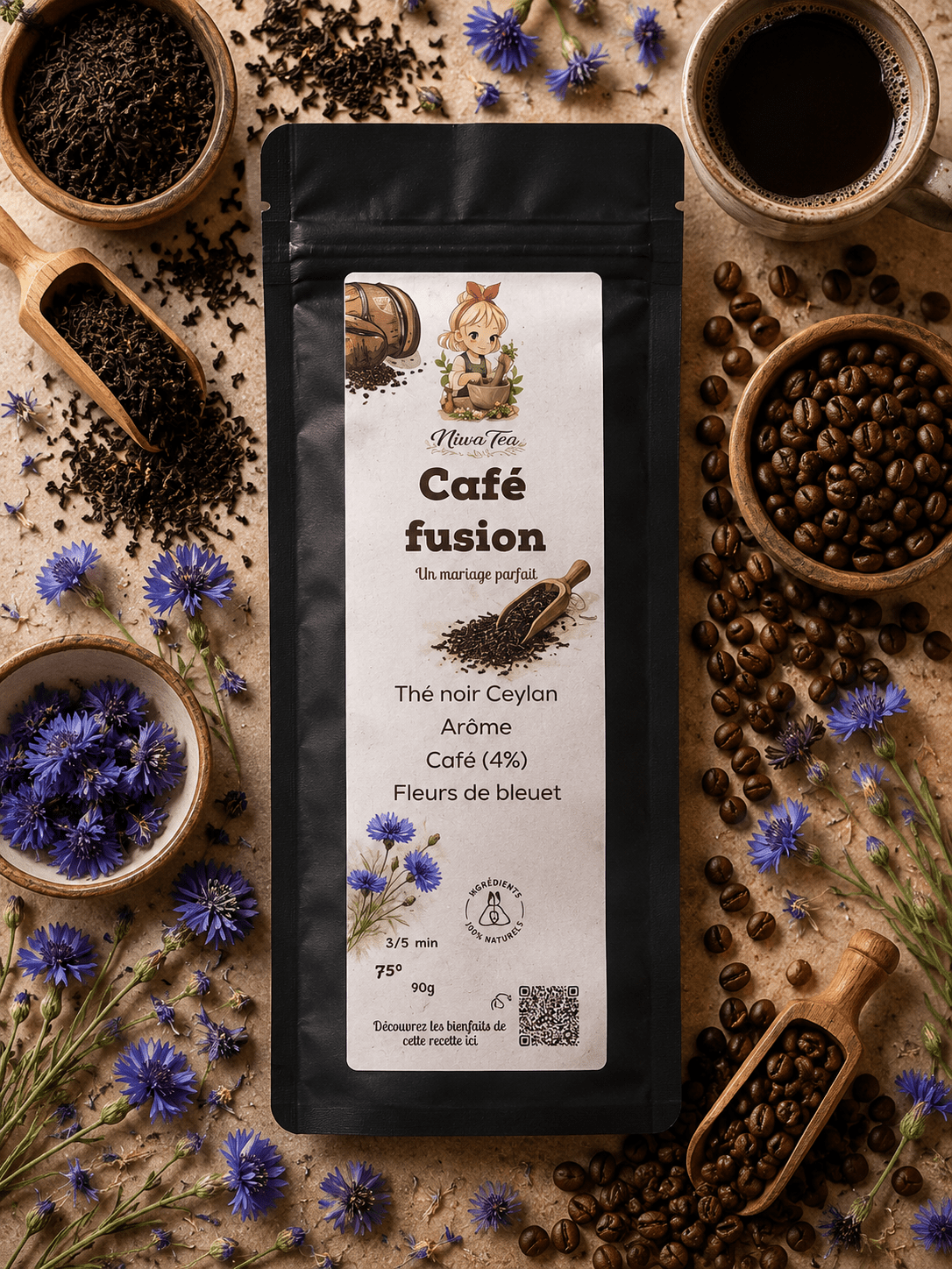 Café Fusion - Thé noir - Café Bio - Niwa Tea