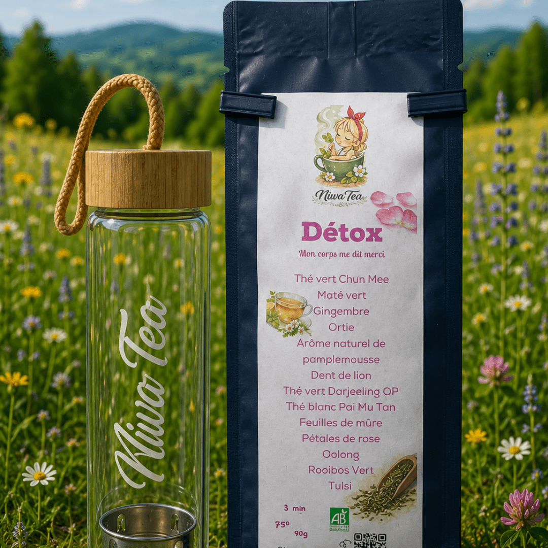 Coffret Thermos en verre - Thé ou infusion - Niwa Tea