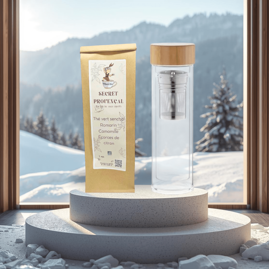 Coffret Thermos en verre - Thé ou infusion - Niwa Tea