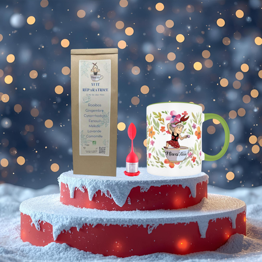 coffret noel bouteille verre infuseur intégré niwa tea