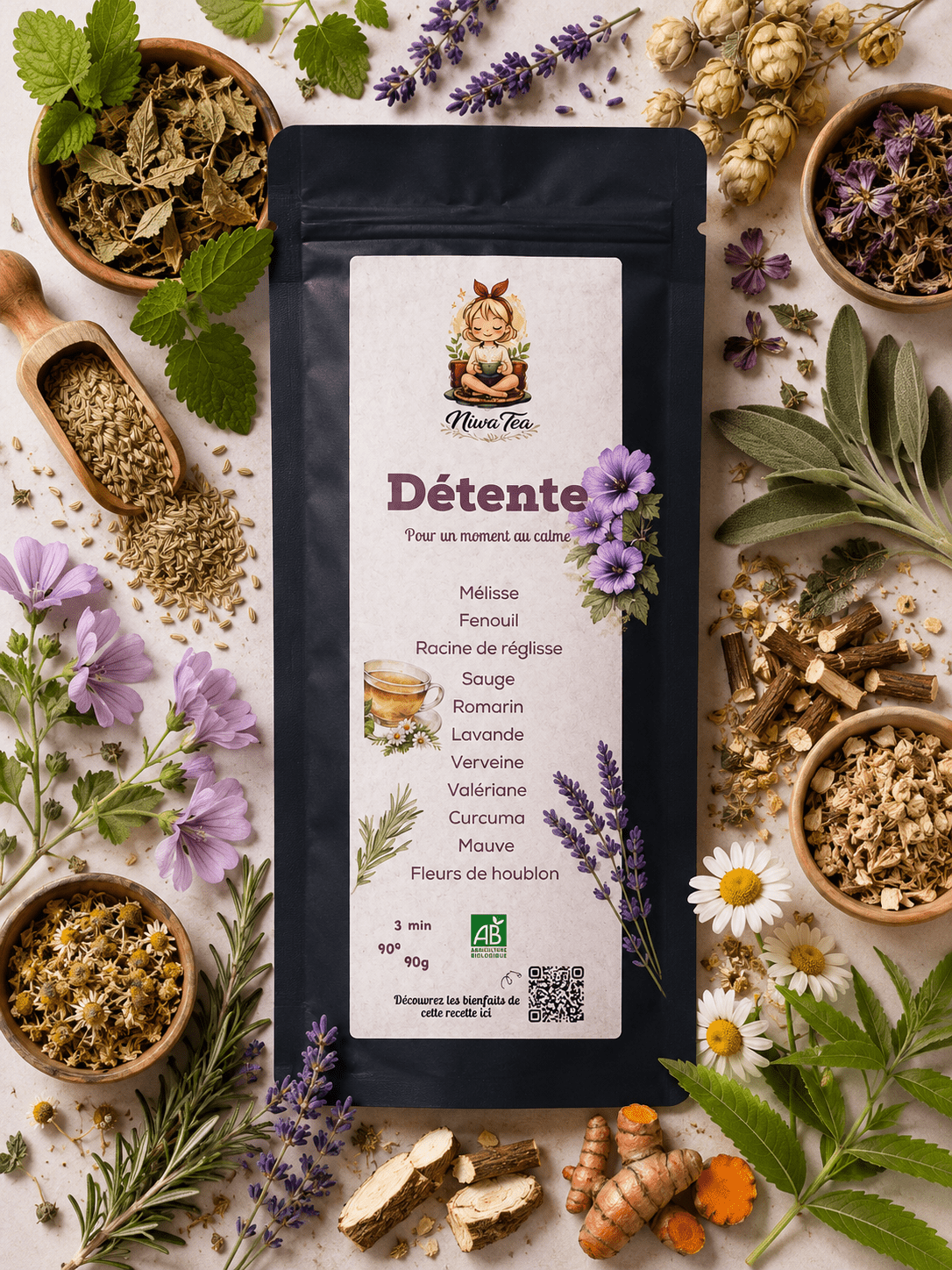 Détente - Infusion Niwa Tea BIO - Vrac - Niwa Tea