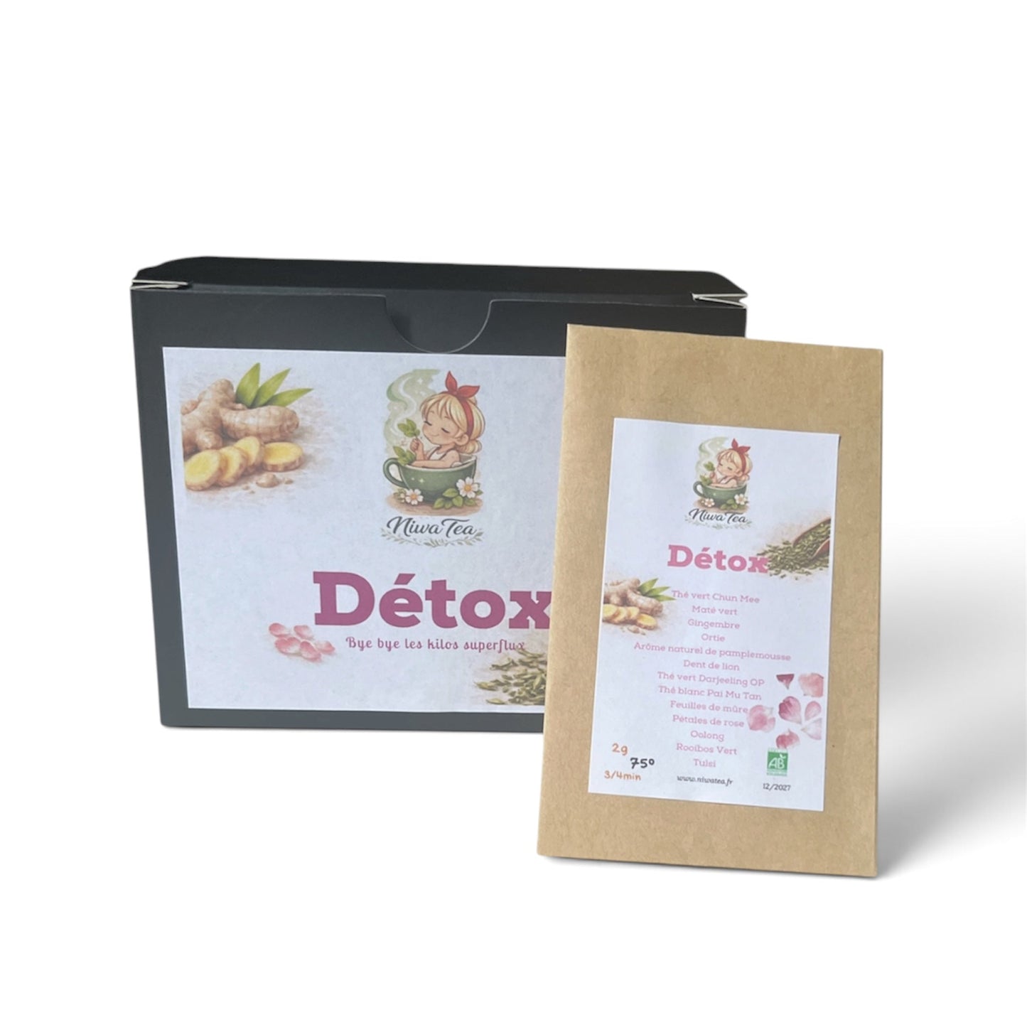 Détox - Sachets individuels - Thé vert - Niwa Tea