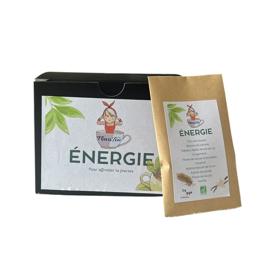 Énergie - Sachets individuels - Thé noir Bio - Niwa Tea