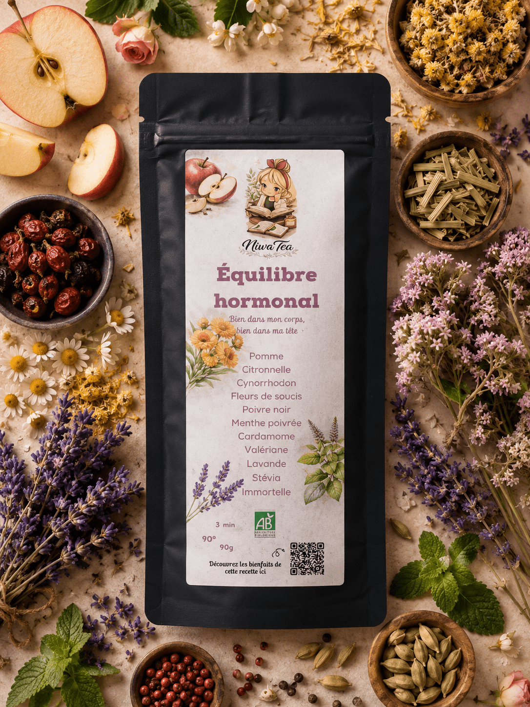 Équilibre Hormonal - Infusion Bio - Niwa Tea
