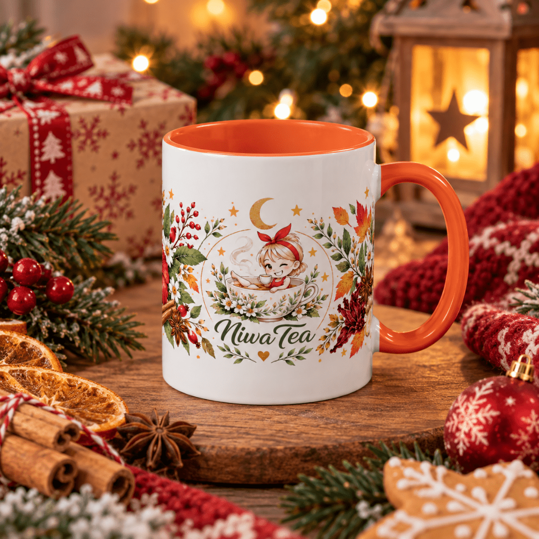 Mug Automne en Céramique – Jaune ou Orange | Niwa Tea - Niwa Tea