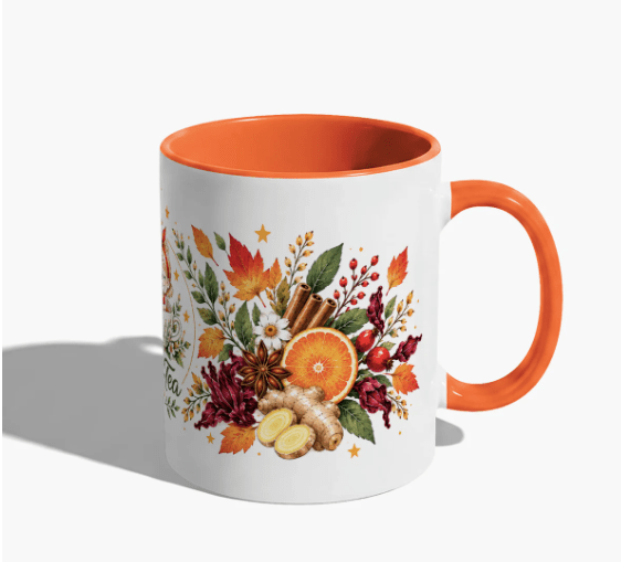 Mug Automne en Céramique – Jaune ou Orange | Niwa Tea - Niwa Tea