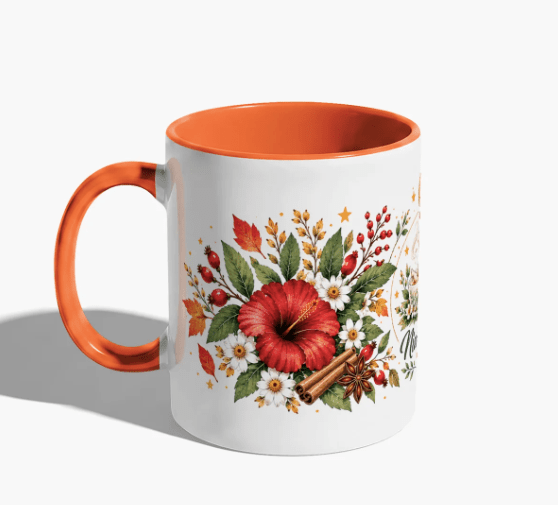 Mug Automne en Céramique – Jaune ou Orange | Niwa Tea - Niwa Tea