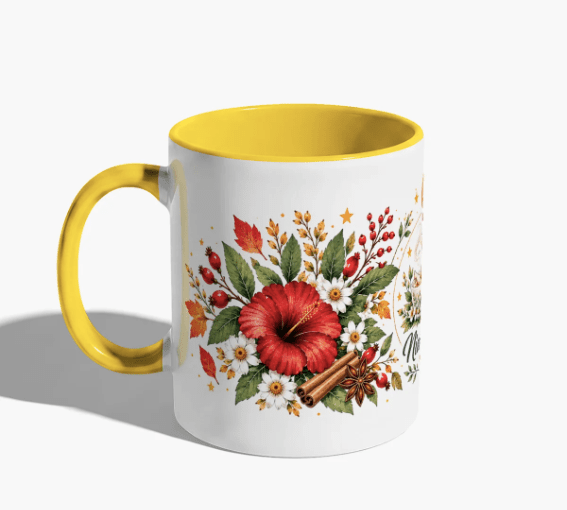 Mug Automne en Céramique – Jaune ou Orange | Niwa Tea - Niwa Tea