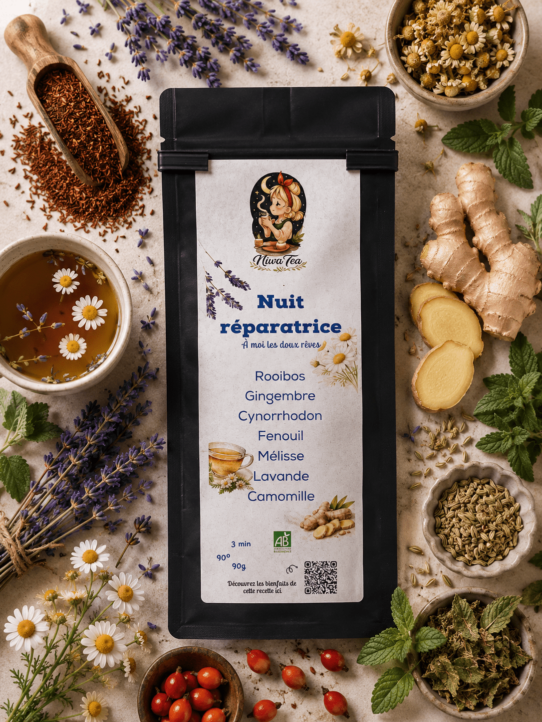 Nuit réparatrice - Infusion Bio - Niwa Tea