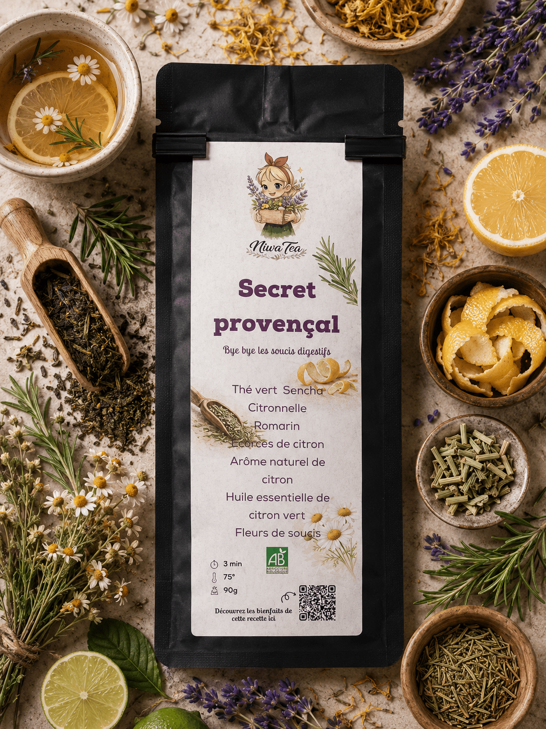 Secret provençal - Thé vert Bio - Niwa Tea