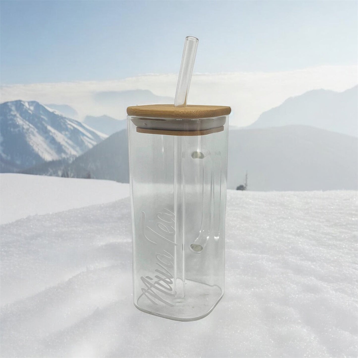 Tasse avec paille - Verre - Accessoire - Niwa Tea